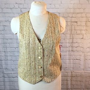 Betty Johnson Vest Handwoven Silk Blend Medium